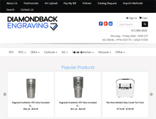 Tablet Screenshot of diamondbackengraving.com